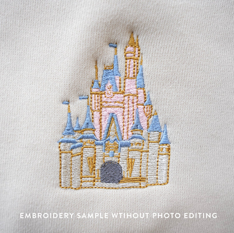 Embroidered Cinderella's Castle Tee