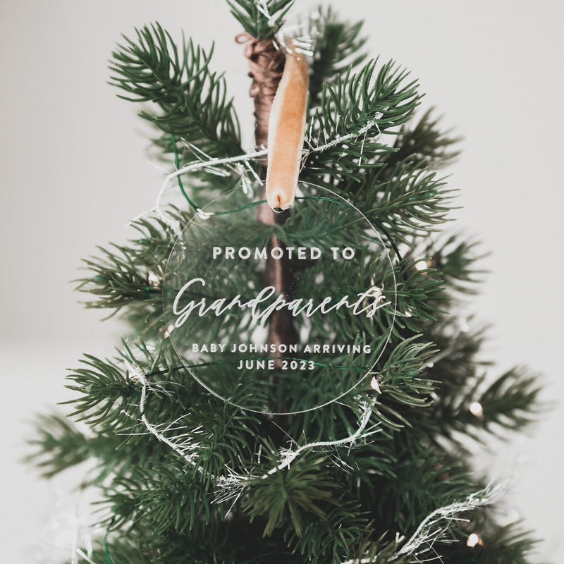 Personalized Pregnancy Announcement Christmas Ornament