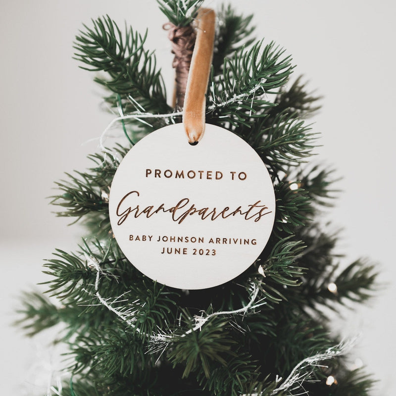 Personalized Pregnancy Announcement Christmas Ornament