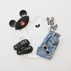 Mickey Ears Hat Embroidered Tee