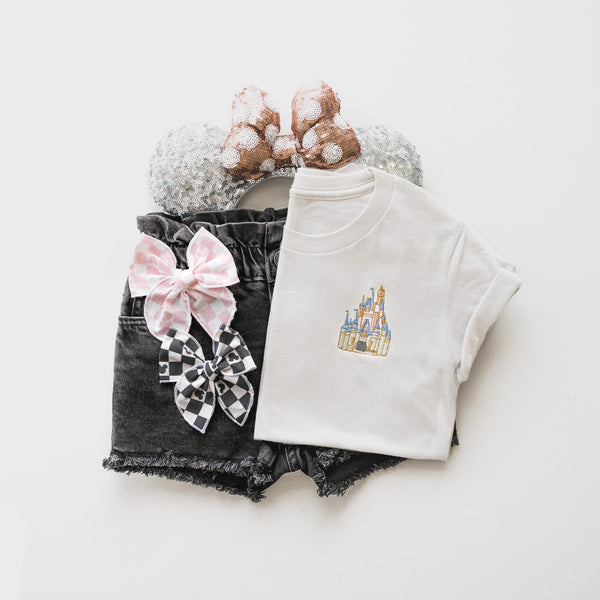 Cinderella's Castle Embroidered Tee